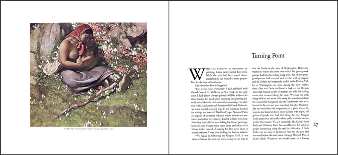 John Clymer: An artist's rendezvous with the frontier west page spread