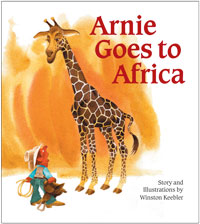 Book Design Cover: Arnie Goes to Africa by Winston Keebler