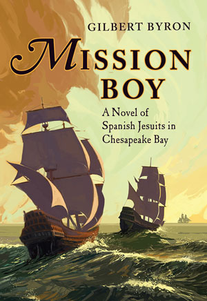 The Mission Boy front cover: ships sailing out of a harbor into the open sea