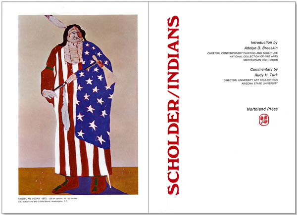 Fritz Scholder title page.