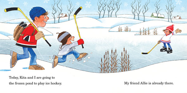 Pond Hockey page spread